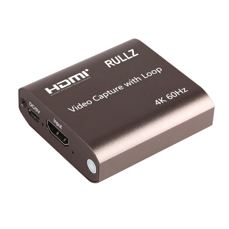 4K 60Hz Vòng HDMI Capture Card Placa de Video Recording Plate Live Streaming USB 2.0 3.0 1080p Grabber cho PS4 Game DVD Camera