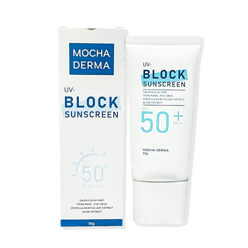 Kem chống nắng BlockSunscreeen Mocha Derma 50g