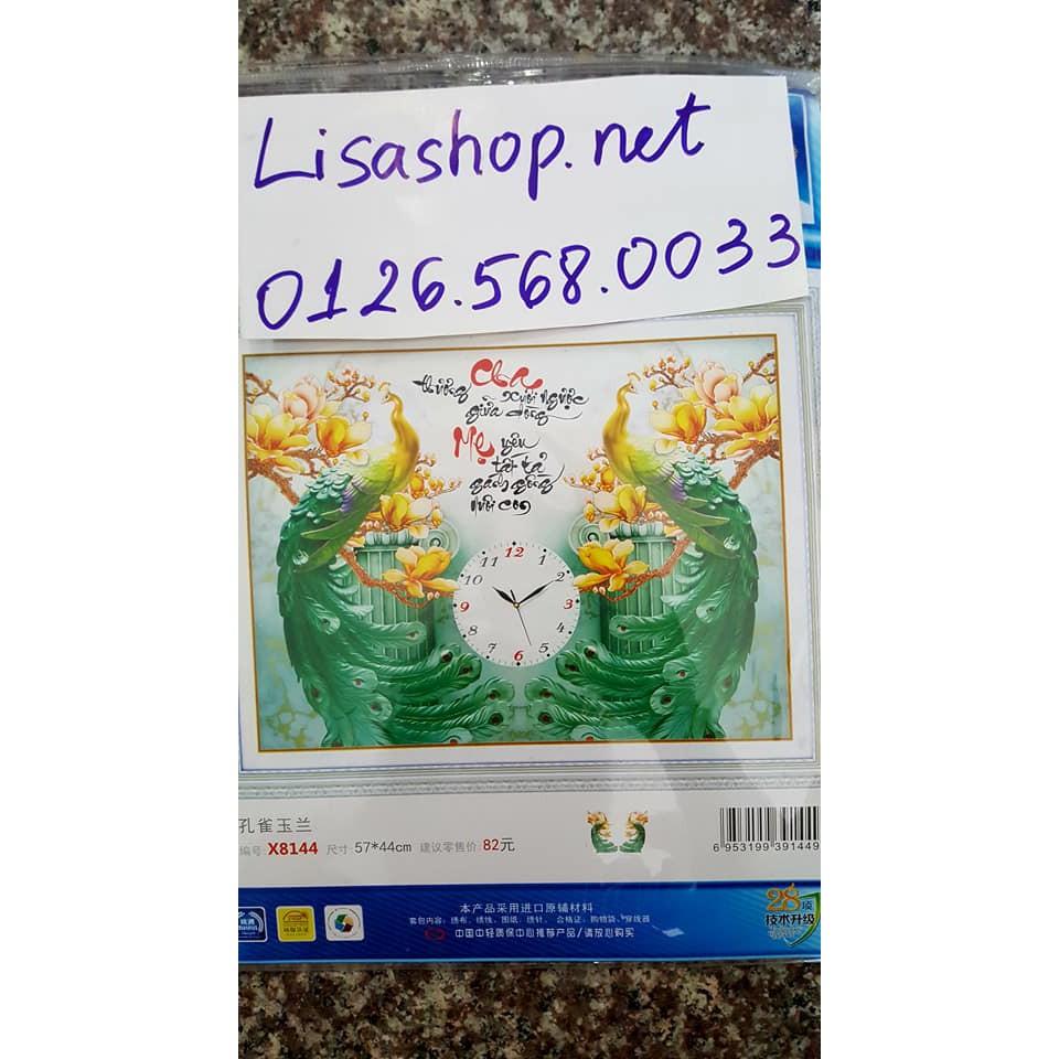 Tranh thêu CHA MẸ X8144