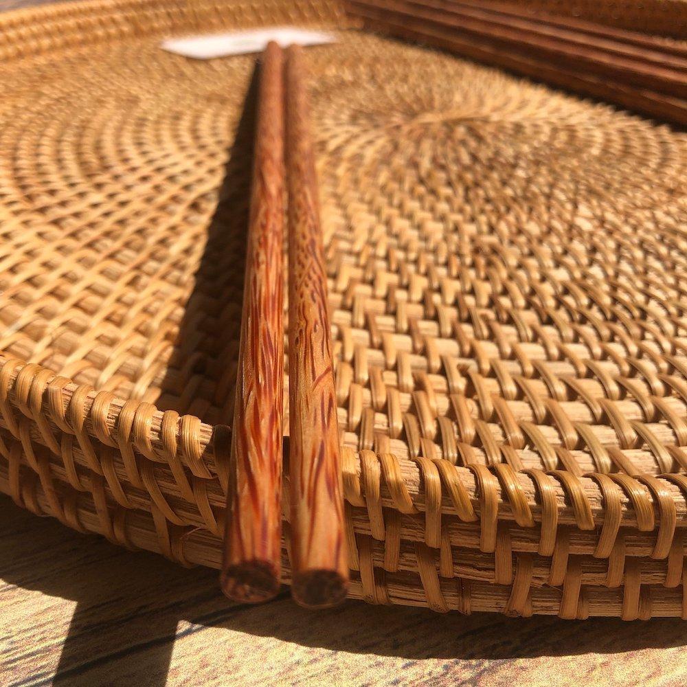 Đũa cái - Đũa chiên xào gỗ dừa L38.5cm - Coconut Wooden Chopsticks