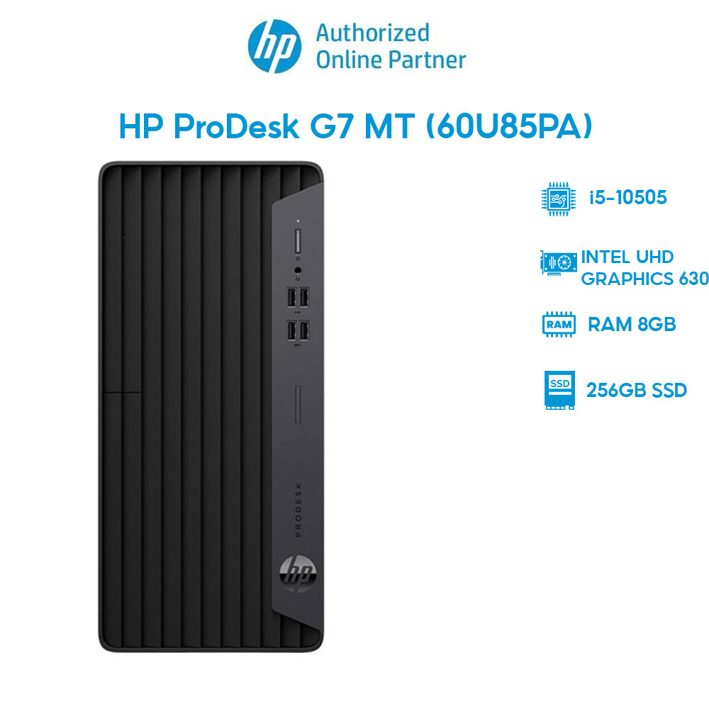 PC HP ProDesk G7 MT (60U85PA) (i5-10505 | 8GB | 256GB | Intel UHD Graphics 630 | Win 11) Hàng chính hãng