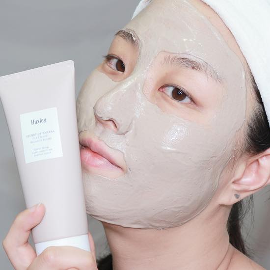Mặt Nạ Đất Sét Làm sạch sâu, cân bằng da và thu nhỏ lỗ chân lông Huxley Clay Mask; Balance Blend 120g + Tặng Kèm 1 Băng Đô Tai Mèo