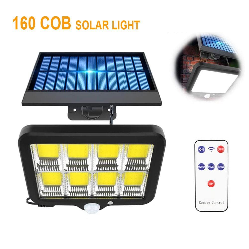 100/128/150/160COB Solar Light Outdoor waterproof Expansion Motion Sensor with 5 meter extend wire