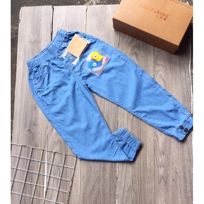 Quần jeans giấy bé gái