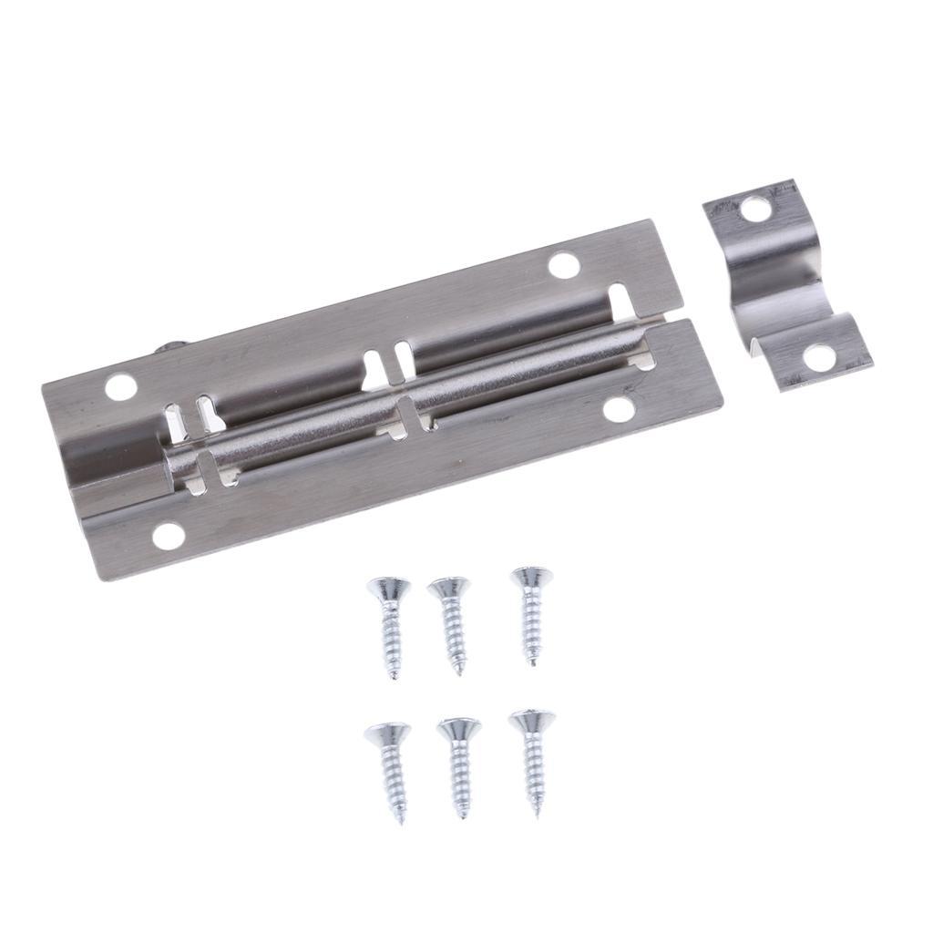 Durable Stainless Steel Door Latch Security Lock Bolt With Screws Hardware Kits