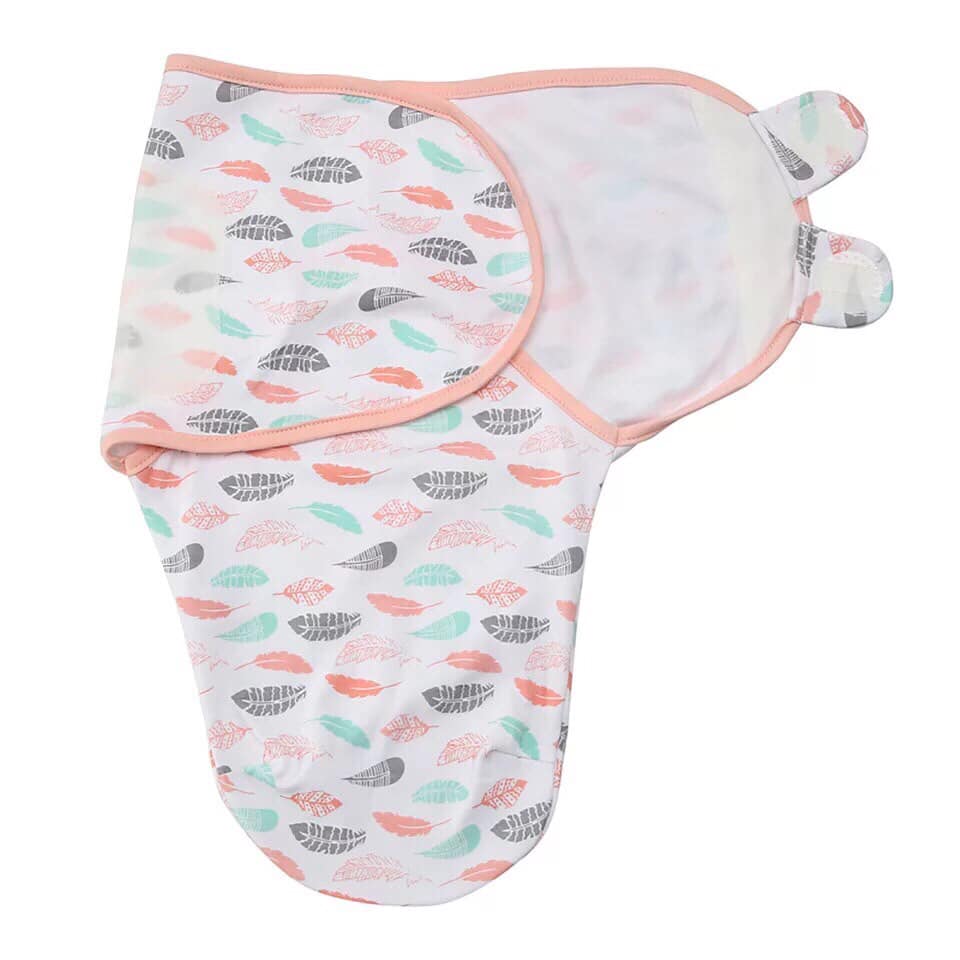 Ủ kén cotton cho bé 0-3 tháng họa tiết ngẫu nhiên
