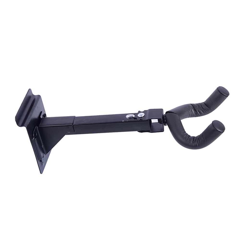Sunnimix Guitar Dây Sắt Móc Treo Tường An Toàn Treo Tường Giá Đỡ Đen