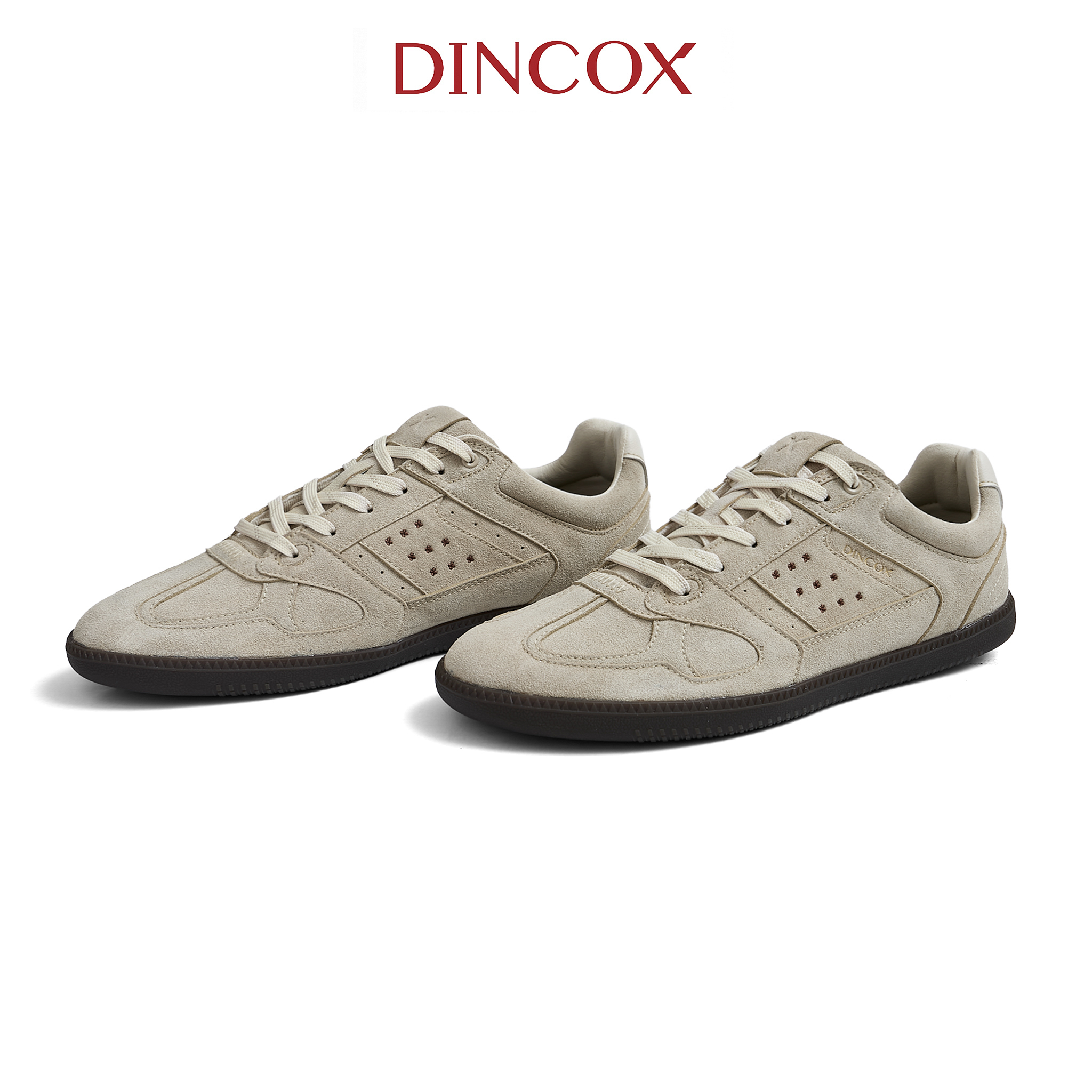 [NEW ARRIVAL] Giày Sneaker Nam Nữ Da Suede Cao Cấp Dincox Shoes DC50 TOFFEE