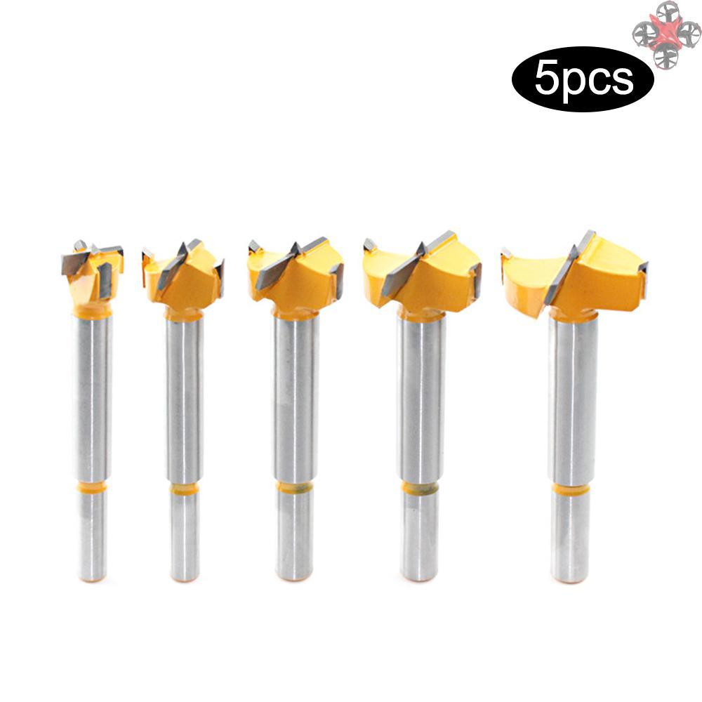 BITS BITS Set 5 Mũi Khoan Lỗ Bằng Thép Carbon