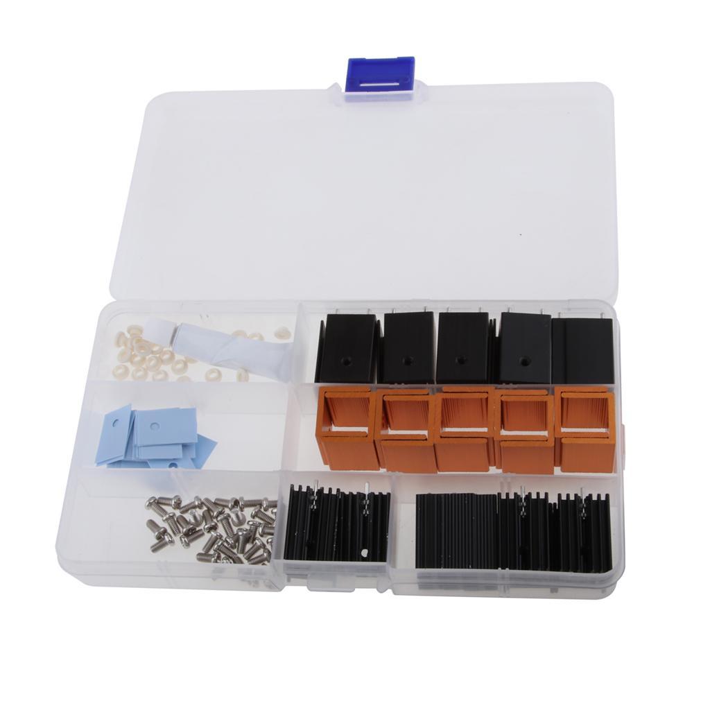 Heatsink Radiator +TO-220 Insulated Particle/Sheet for Transistor Mos Tube