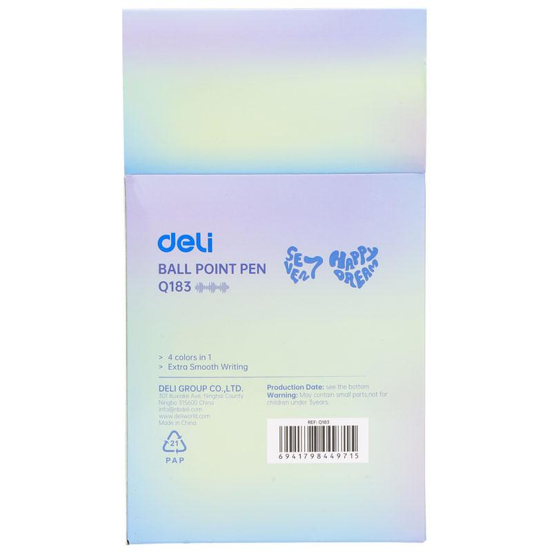 Bút Bi 4 Ngòi 4 Màu Pastel Deli 0.7 mm - Phiên Bản Sơn Tùng M-TP Giới Hạn - Deli Q183 - Mẫu 3