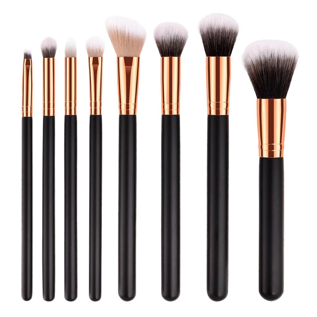Soft Makeup Brushes Set Powder Foundation Eyeshadow Brow Lip Brush Tool 8PCS