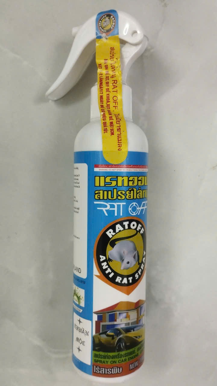 Xịt đuổi chuột thảo mộc cao cấp Thái Lan 325 ml không độc hại - Hàng Chính Hãng (đặc biệt)