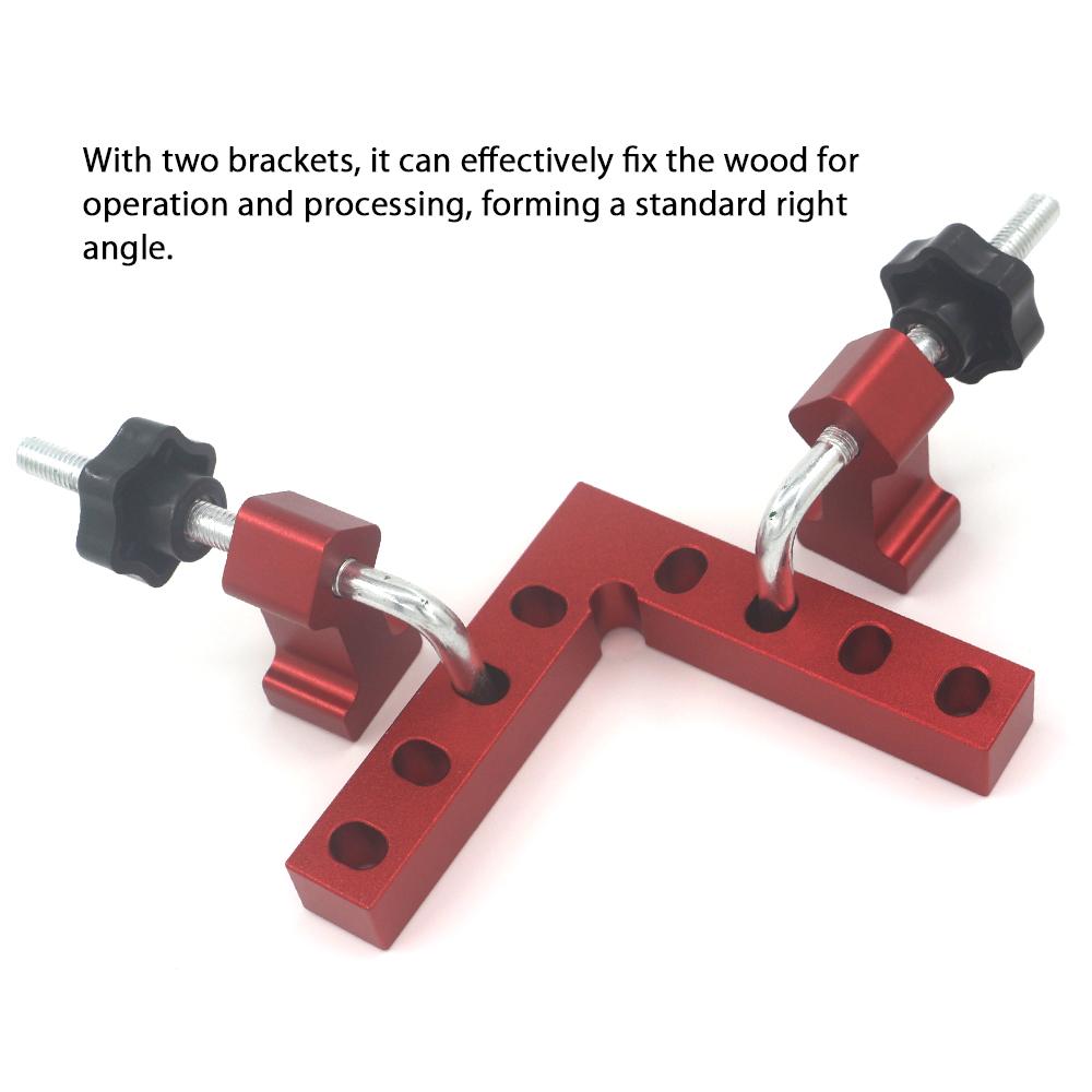 Woodworking Tool Square 90 ° Right Angle Clamp Woodworking Fixed Fixture Woodworking Adjustable Corner Clamping Ruler