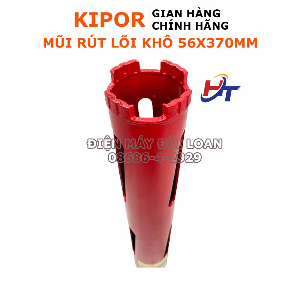 Mũi khoan rút lõi khô 56X370mm Kipor