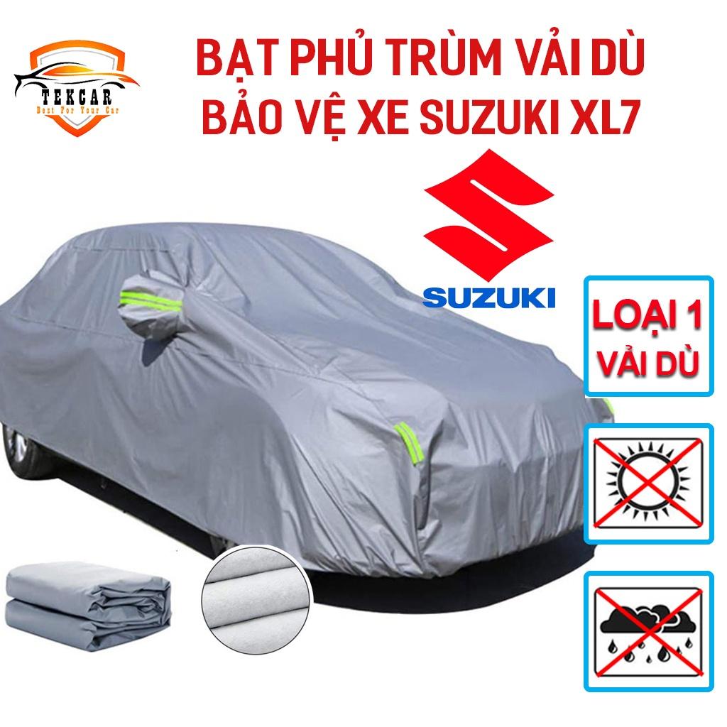 Bạt vải dù phủ trùm kín bảo vệ xe ô tô SUZUKI XL7 chất liệu vải dù oxford cao cấp , áo chùm phủ trùm