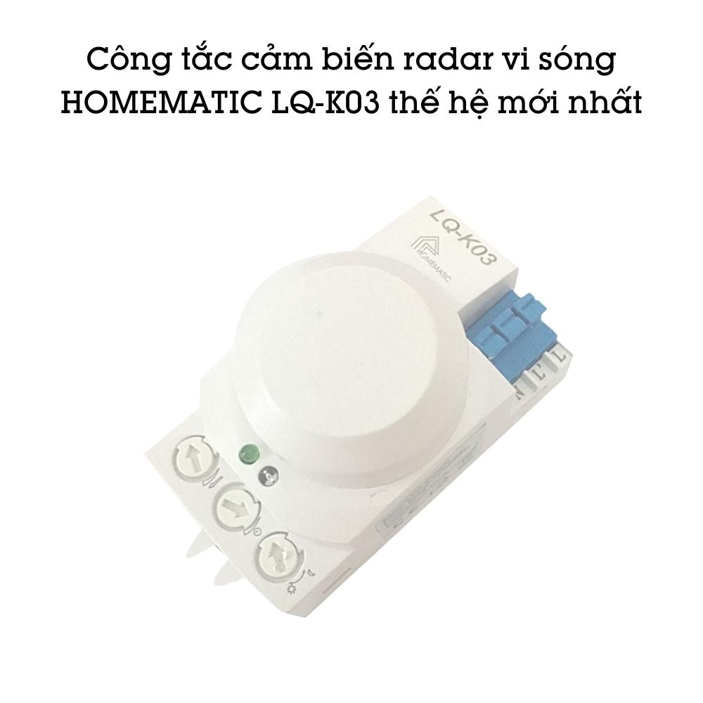 Công Tắc Cảm Biến Xuyên Tường Radar Siêu Nhạy Homematic LQ-K03