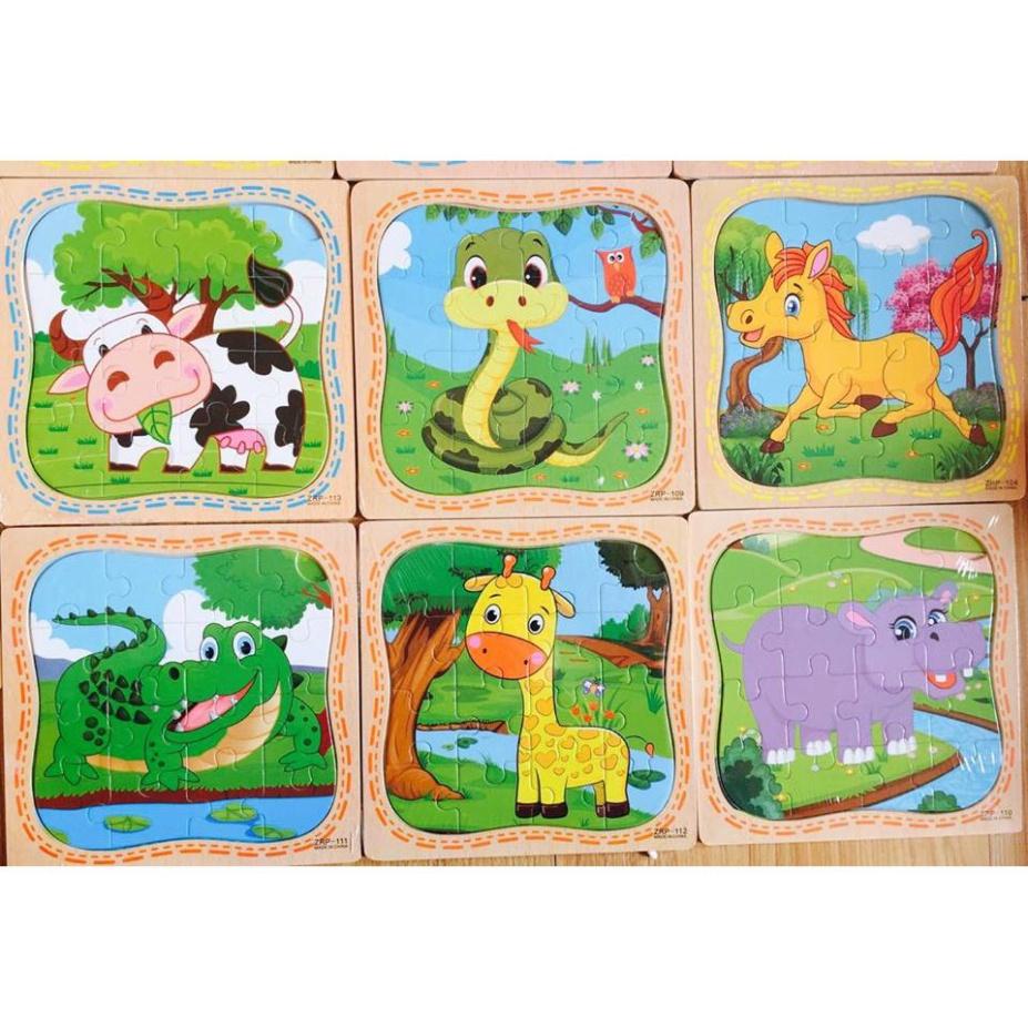 Set 5 tranh PUZZLE 16 Mảnh Nấm Store