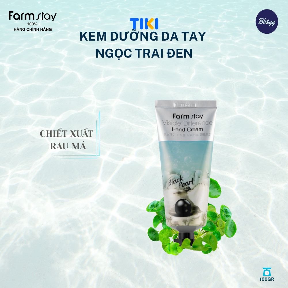 Kem Dưỡng Da Tay Ngọc Trai Đen _ Visible Difference Hand Cream Black Pearl
