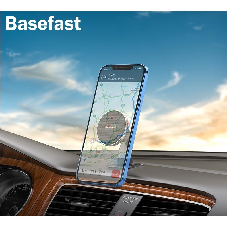 Giá Đỡ Điện Thoại Nam Châm Từ Tính GK07 Basefast - Kẹp Xoay 360 Độ Dùng Trên Ôtô - Hàng Chính Hãng
