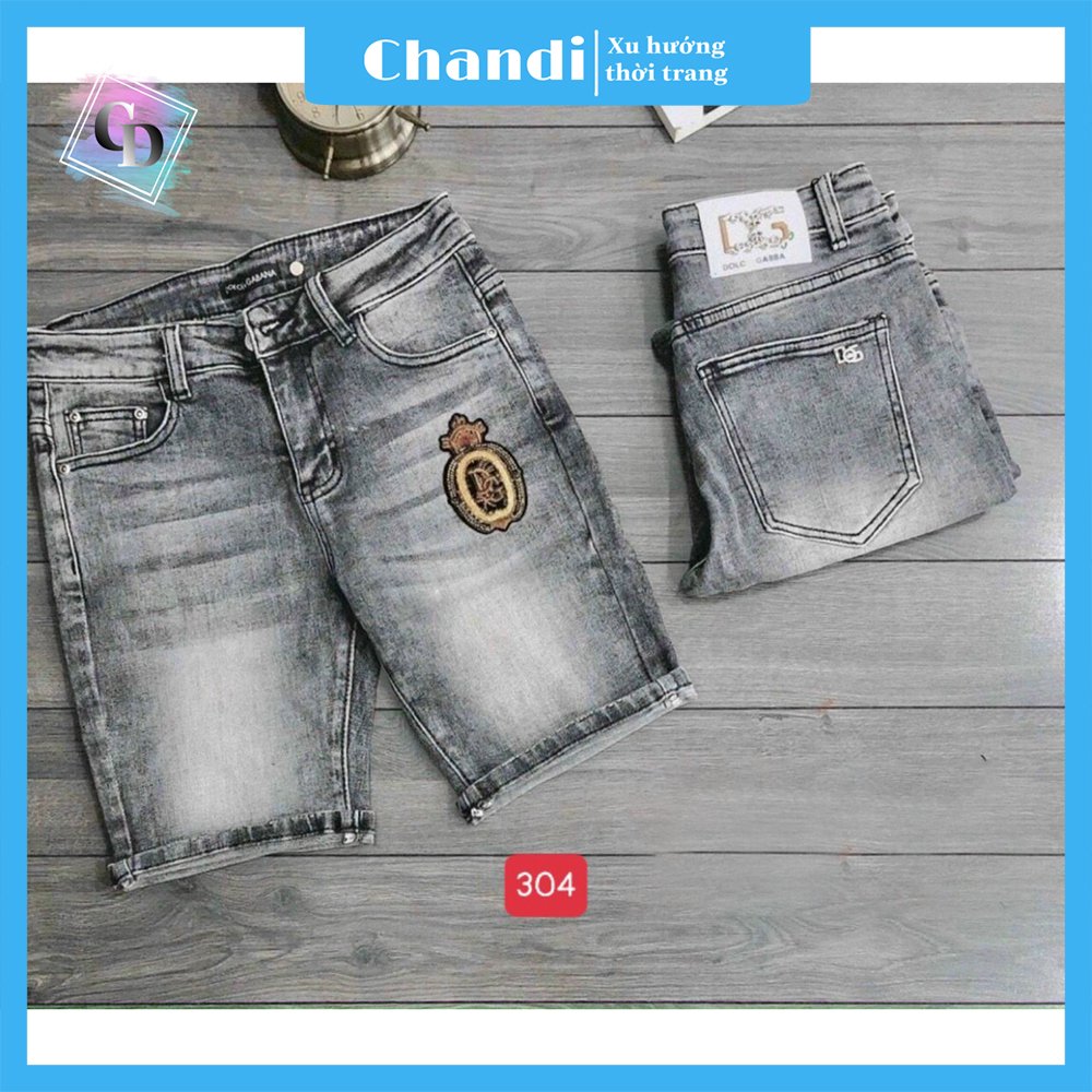 Quần Short Jean Nam co dãn kiểu dáng trẻ trung đơn giản Thương Hiệu Chandi, quần sọt mẫu mới xu hướng 2021 QSJN304