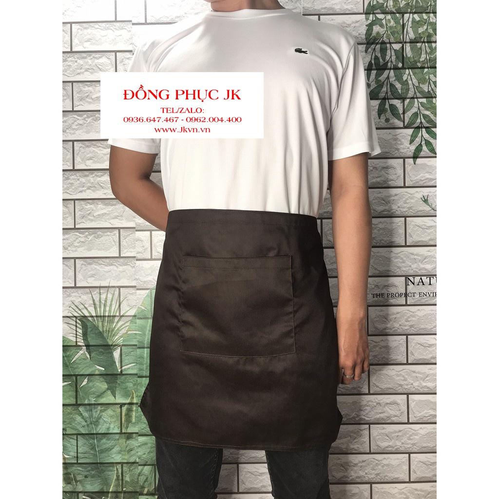 Tạp dề ngắn trơn Nam Nữ thích hợp làm đồng phục nhà hàng cafe