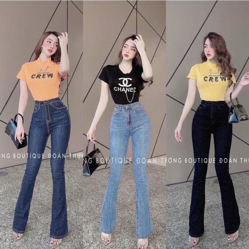 Quần jeans ống loe siêu hot 3 màu