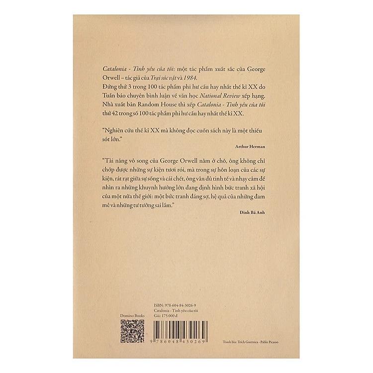 Catalonia - Tình Yêu Của Tôi - George Orwell - Phạm Nguyên Trường dịch