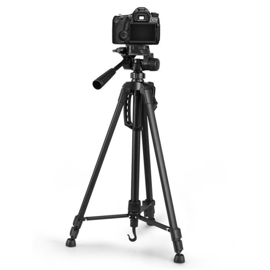 Trọn bộ tripod giá đỡ 3 chân 1.4m cao cấp kèm phụ kiện kẹp điện thoại hỗ trợ livestream 4 máy cùng lúc