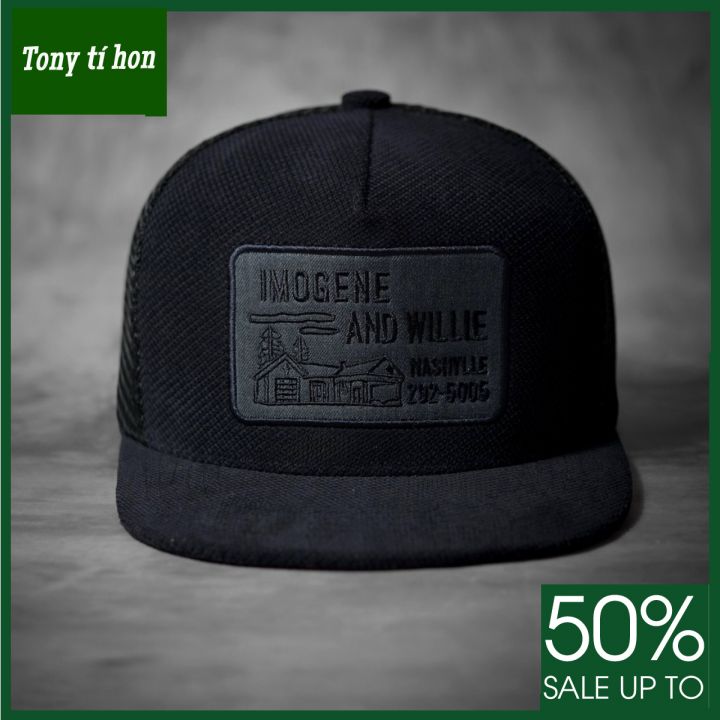 Tony tí hon - Mũ nón kết lưỡi trai Snapback IM màu đen thời trang nam nữ cao cấp