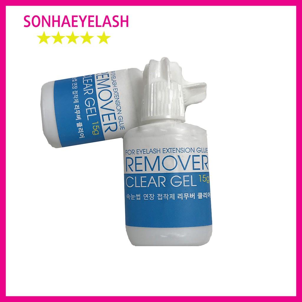 Gel tháo mi xanh remover clear gel, tháo mi nhanh, không cay