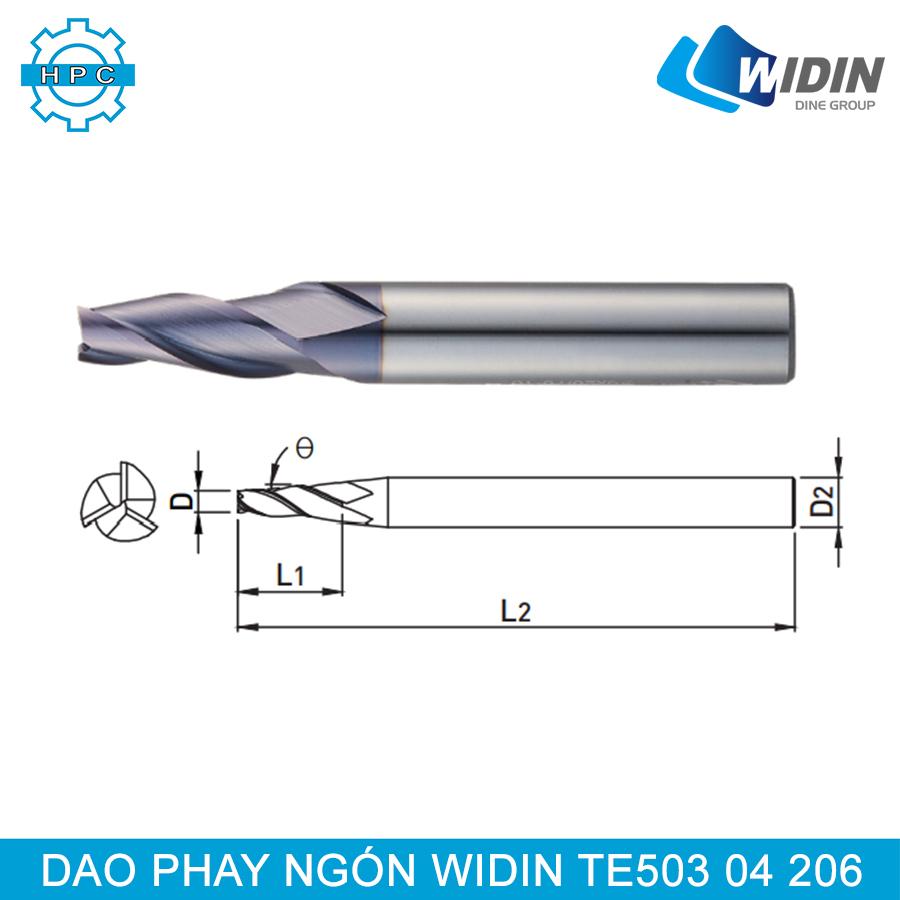 Dao phay ngón Widin TE503 04 206