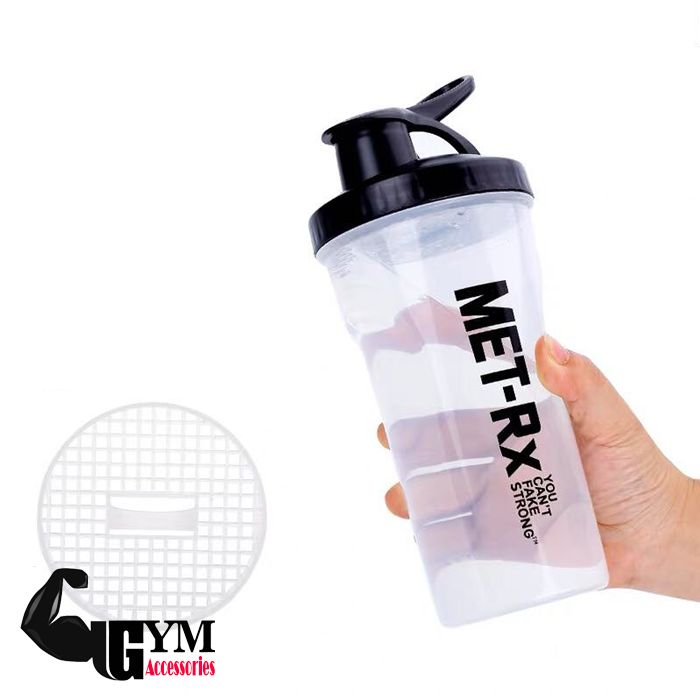 Bình nước thể thao bình lắc shake bottle Met-RX