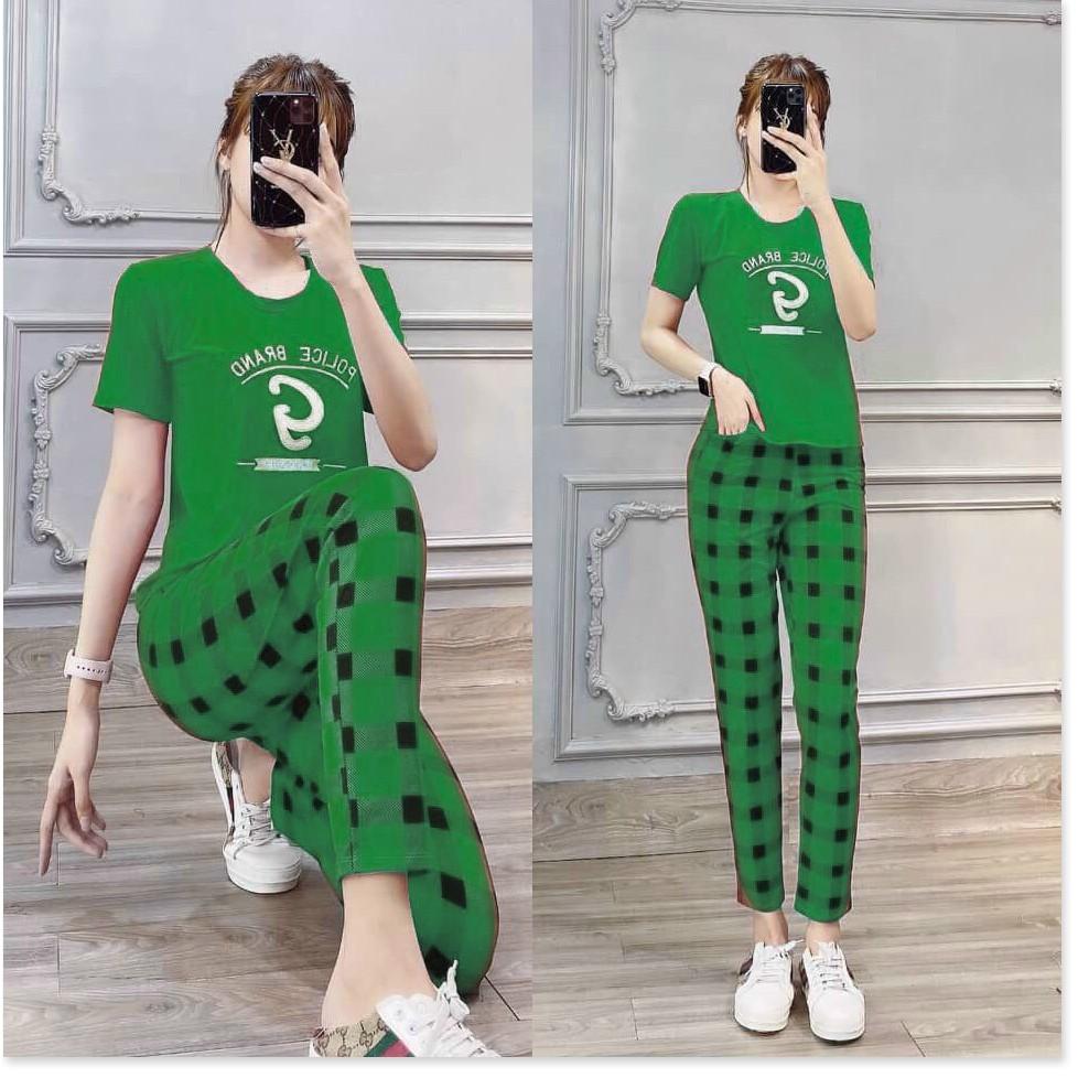 Set bộ thun Cotton NỮ DÀI MẶC NHÀ