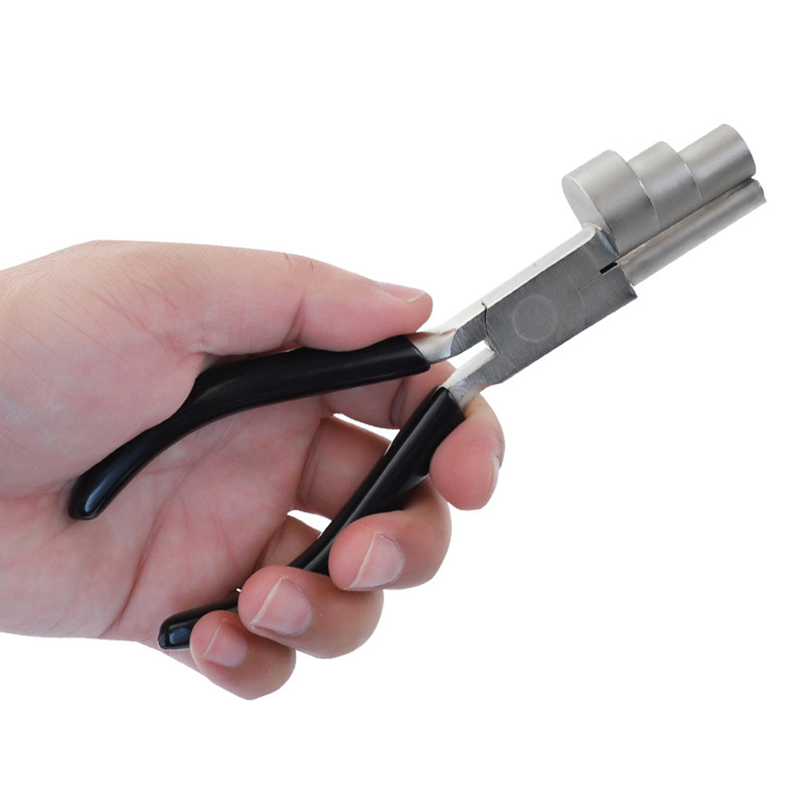 Carbon Steel 3-Step Jewelry Wire Wrapping Bending Plier 6" Looping Tools