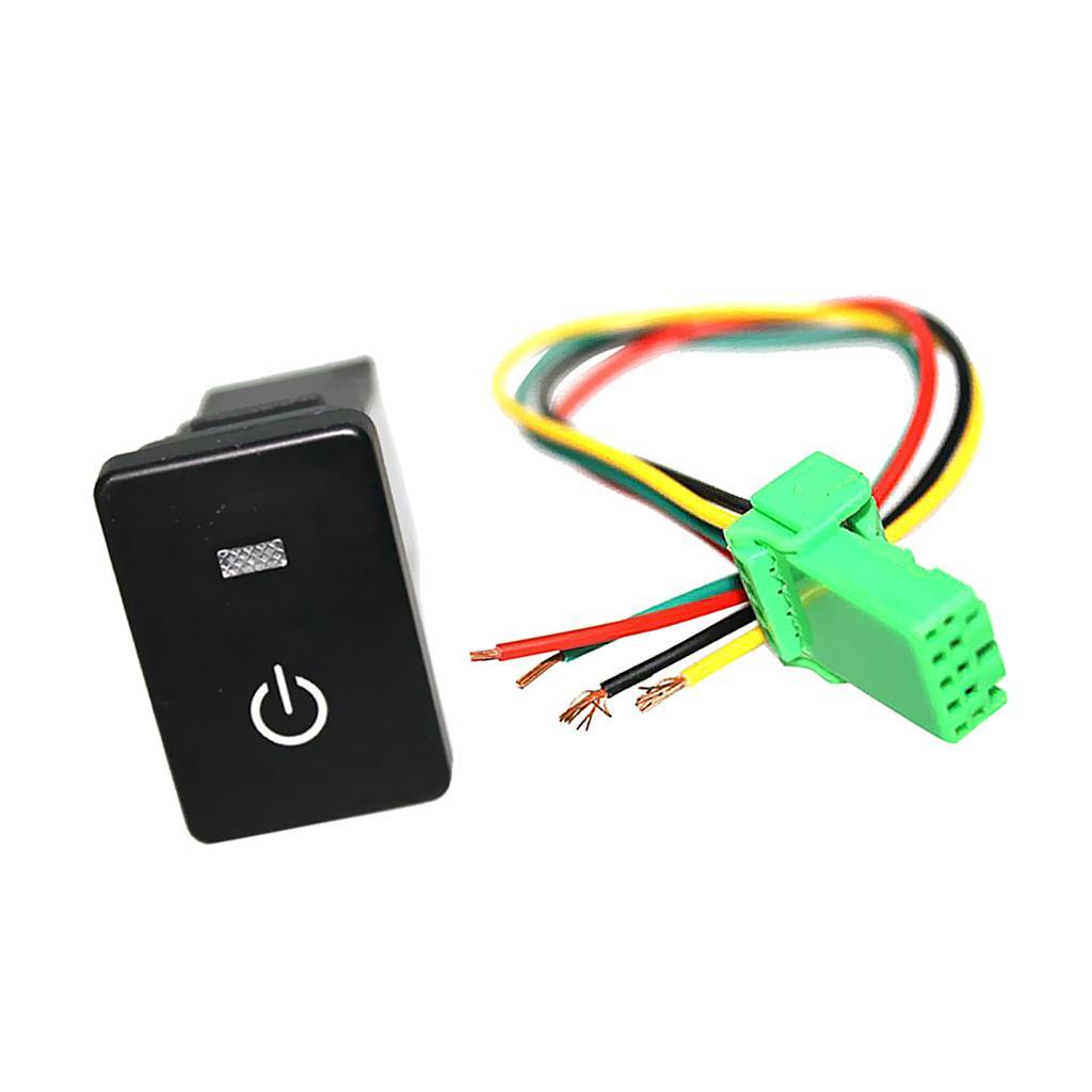 3xPush Switch White LED Power Symbol for Sequoia Highlander 2008-up