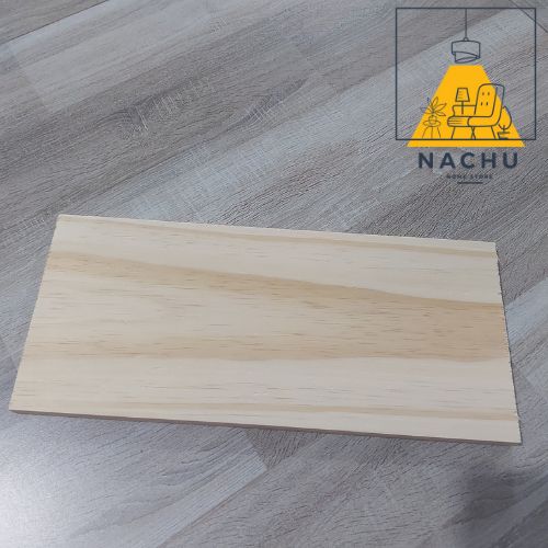 Tấm Gỗ Thông Mới Đẹp Rộng 19cm x Dài 50cm x Dày 2cm Dùng Làm Kệ Ốp Tường, Làm Mặt Bàn Mini, Hộp Hoa...