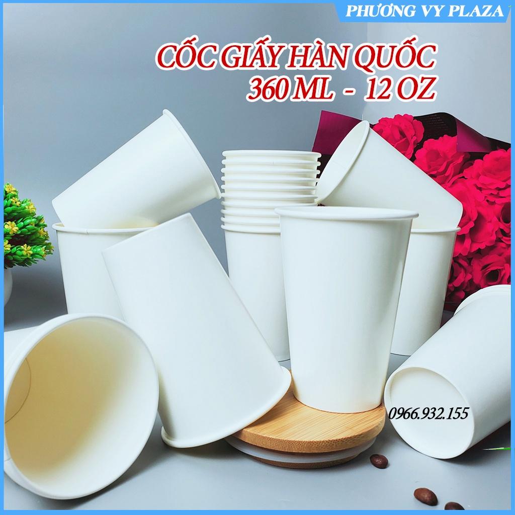 50 cốc giấy 360ml size 12OZ cao cấp hàn quốc