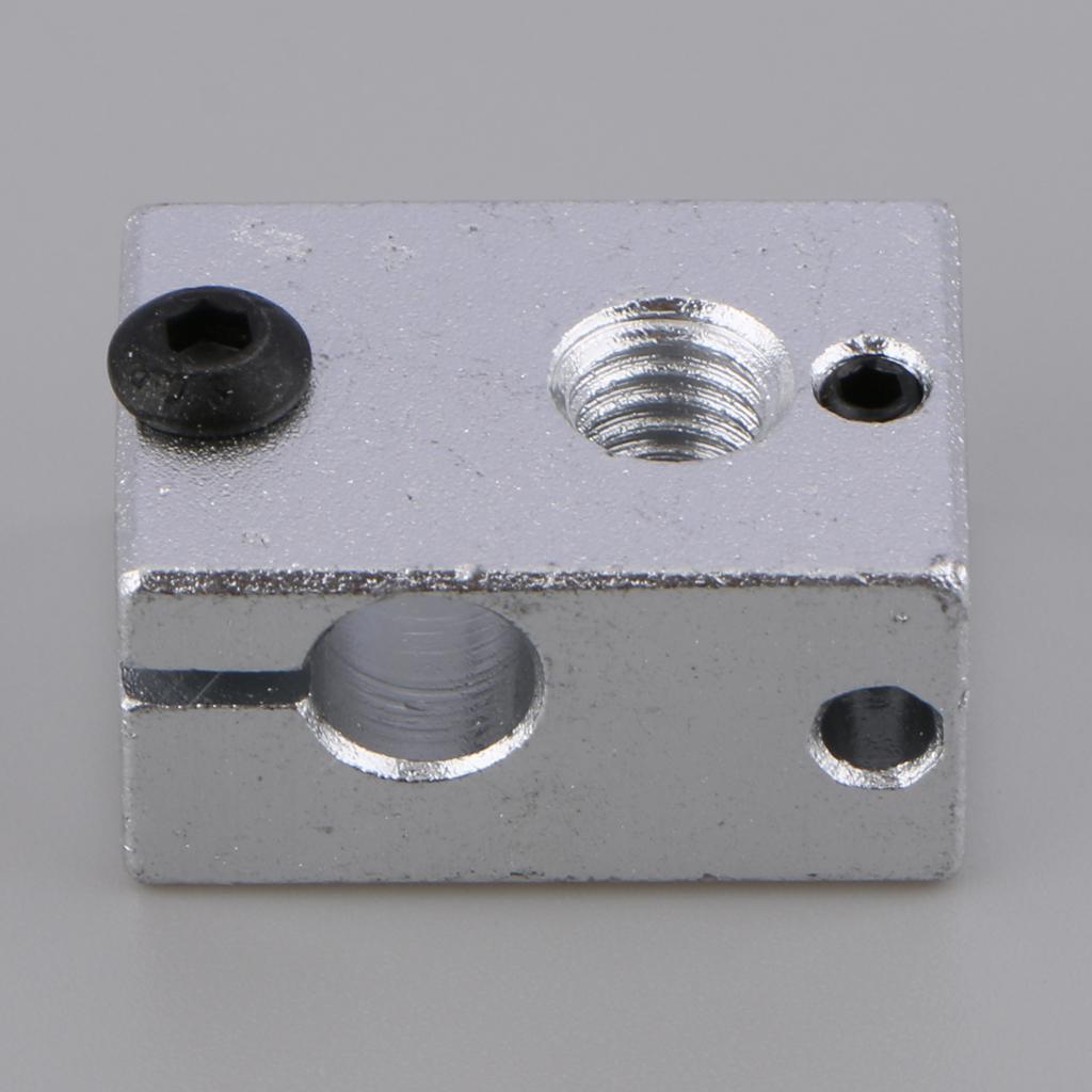 V6 Aluminum Heater Block M6 Nozzle for MK7 MK8 3D Printer Extruder Hot End Heating Block