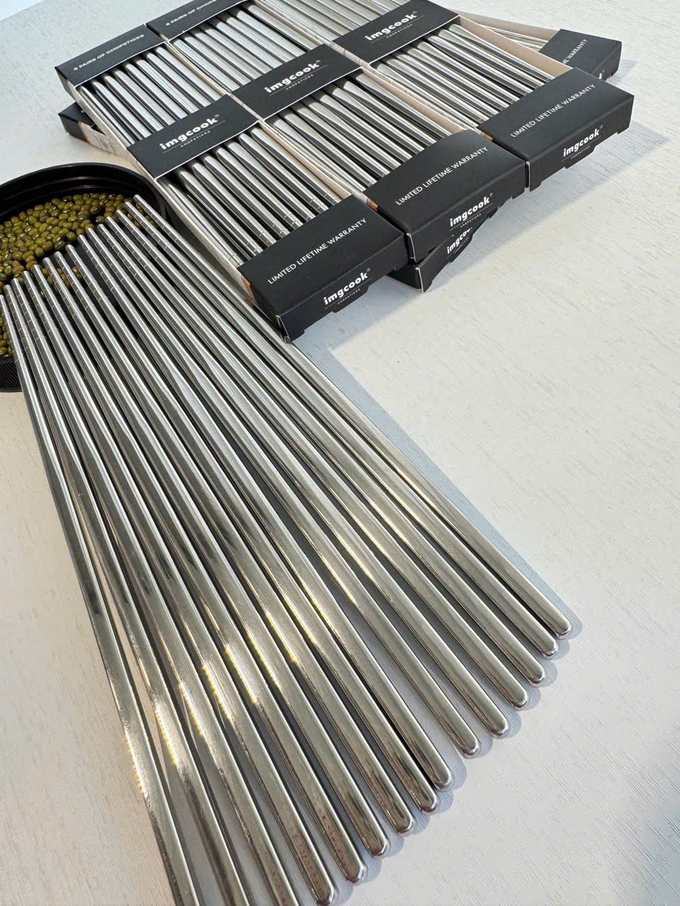 Đũa Inox Imgcook Cao Cấp 304 Chống Trượt – Đũa Ăn Gia Đình An Toàn, Bền Đẹp, Dễ Vệ Sinh- Hàng Chính Hãng MINIIN