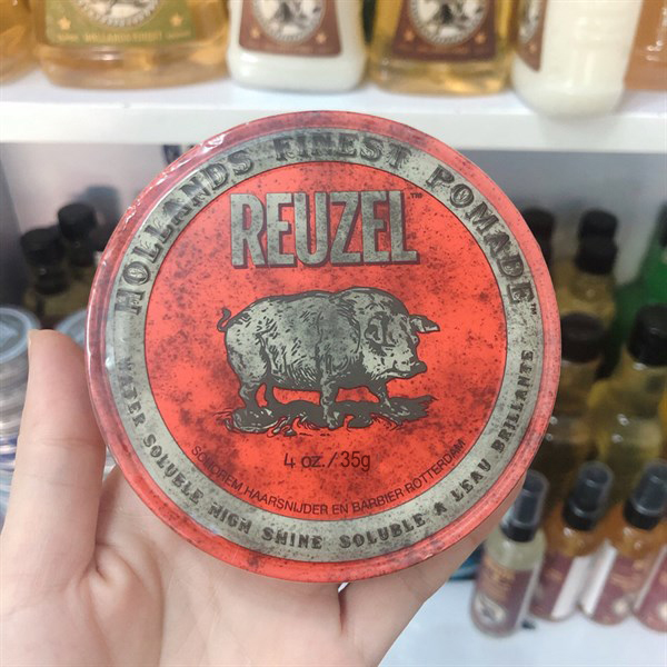 Sáp Reuzel Red Pomade Giữ Nếp Vừa - Độ Bóng Cao - Gốc Nước 113g