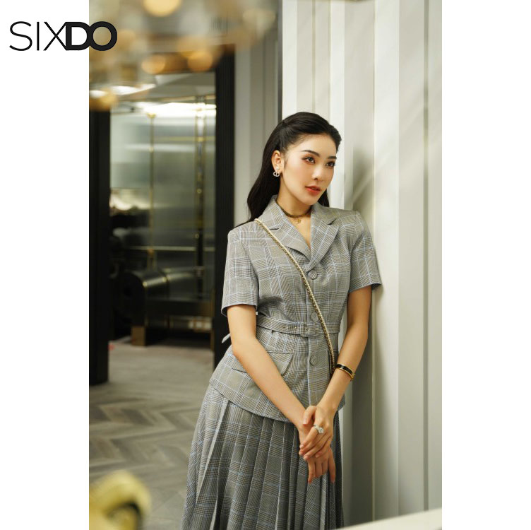 Áo vest kẻ công sở nữ SIXDO