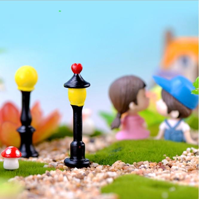 Mô hình cột đèn phong cách Halloween trang trí nhà búp bê, tiểu cảnh, DIY
