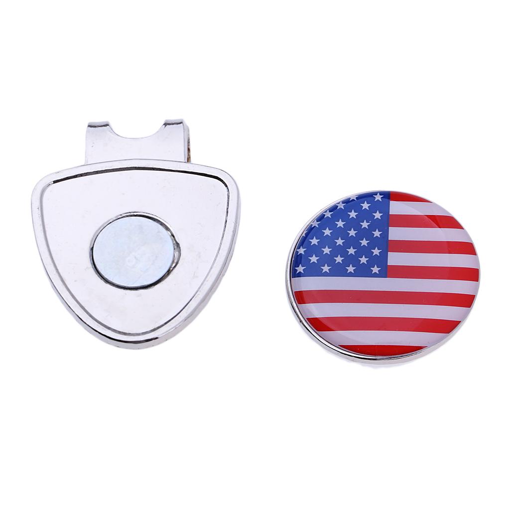 2xPortable Golf Hat Clip Ball Marker Putting Alignment Aiming Tool Golf Gift