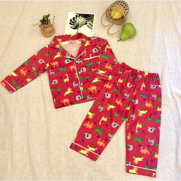 Đồ bộ bé gái, bộ pijama cho bé gái size 12-16kg chất kate mềm mát