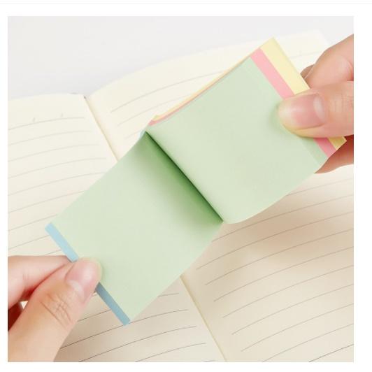 Giấy Note Ghi Chú Sticky Note 4 Màu Pastel BAOKE Nhiều Kich Thước - 100 Tờ