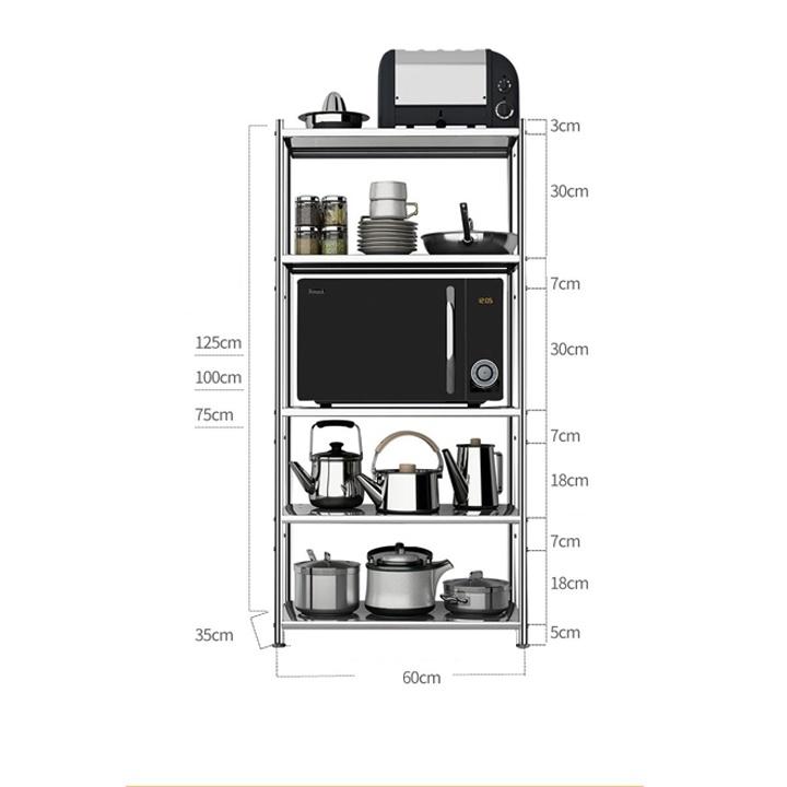 Kệ bếp đa năng inox 304 cao cấp bền đẹp - kệ để xoong nồi nhà bếp