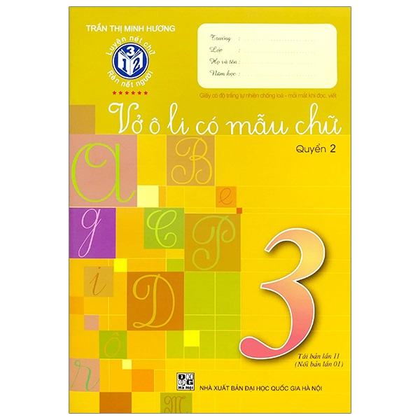 Vở Ô Li Có Mẫu Chữ 3 - Quyển 2