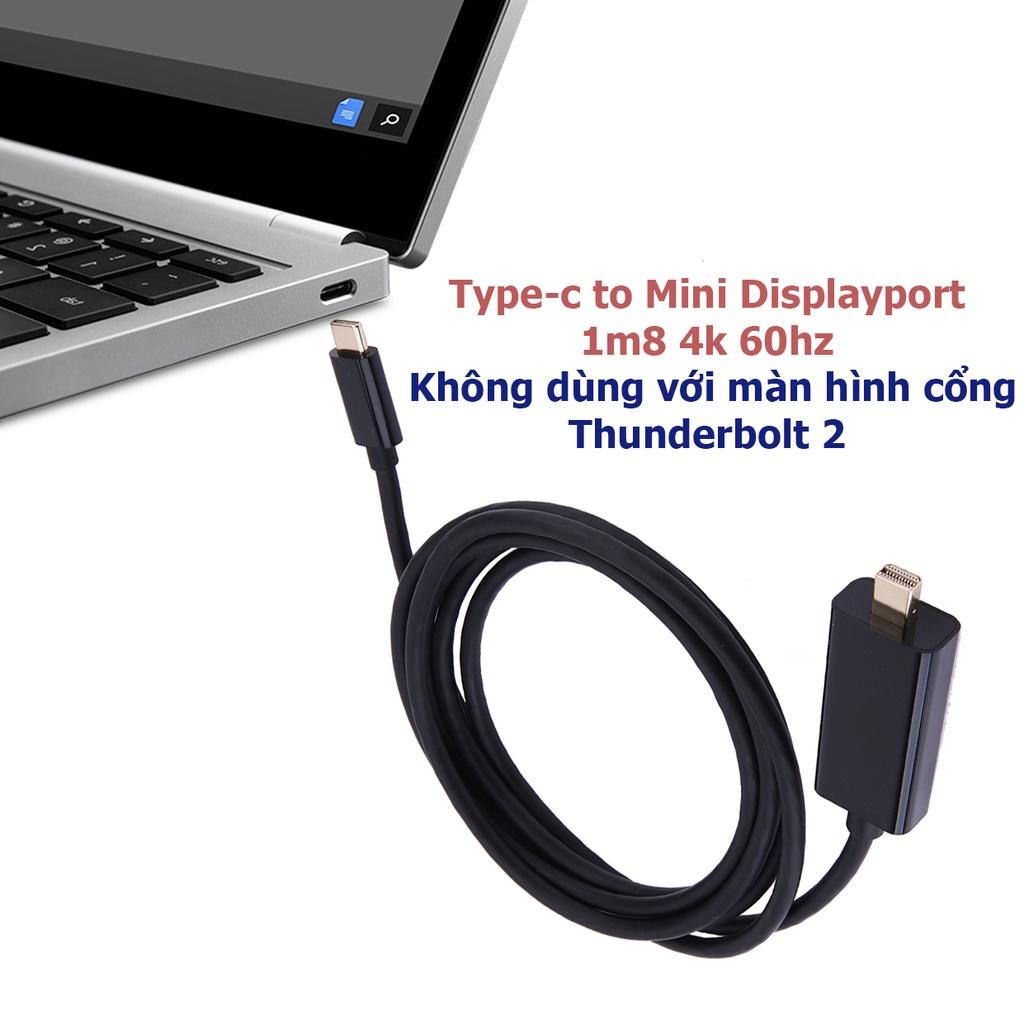 Cáp USB C to Displayport, Type-C ra mini DP dài 1m8 4k60hz - Hồ Phạm