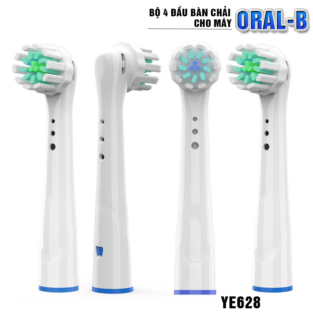 Hình ảnh Bộ 4 Đầu Bàn Chải đánh răng điện cho mọi loại máy Braun Oral–B -YE628 Gum Care– Thế hệ mới Next Gen – Chăm sóc răng miệng toàn diện - Xuất xứ: Anh